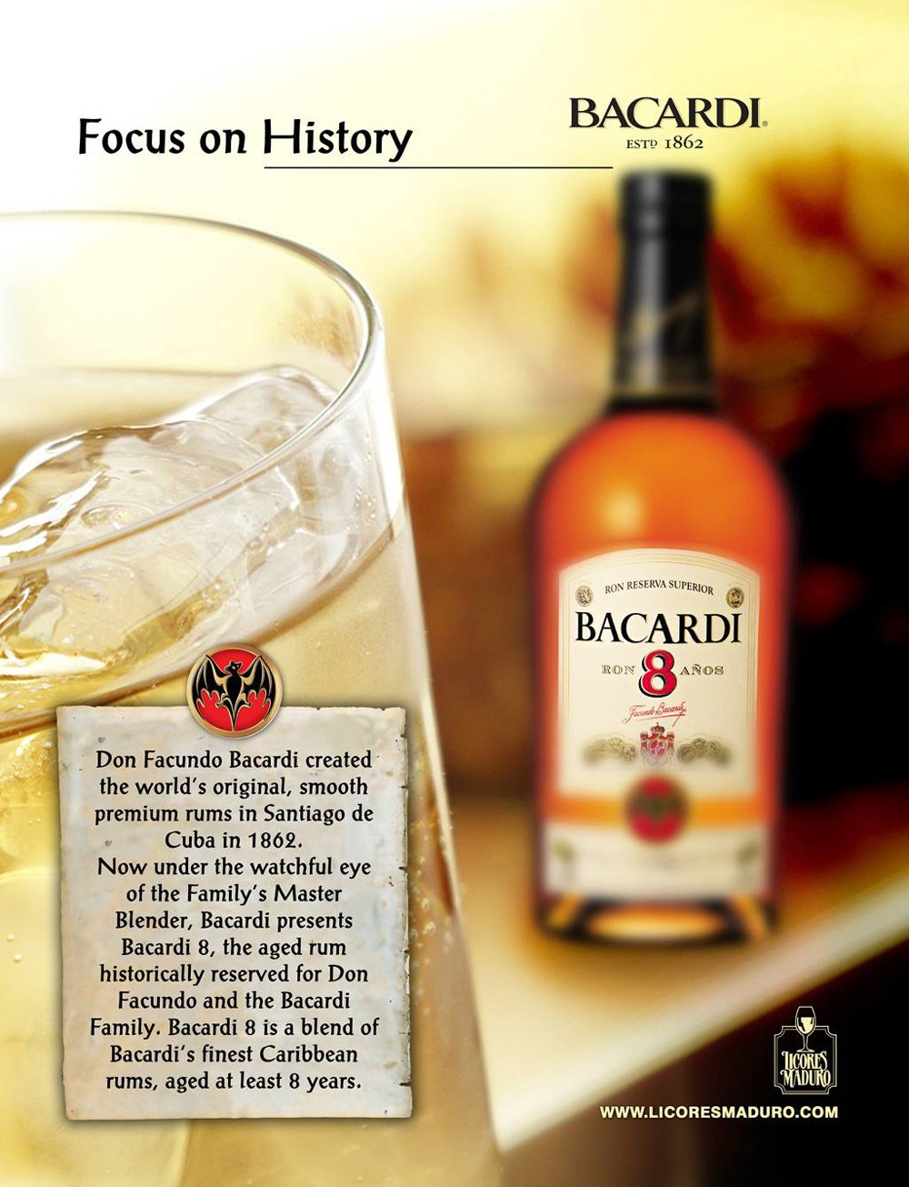 Aviso de Revista BACARDI
